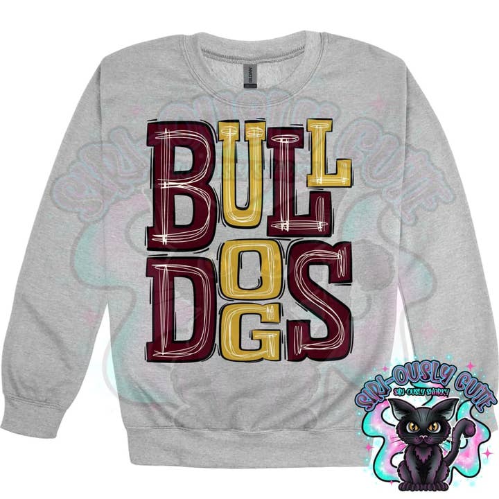 Sporty Bulldogs - Gold Maroon for wholesale by Siri-Ously Cute