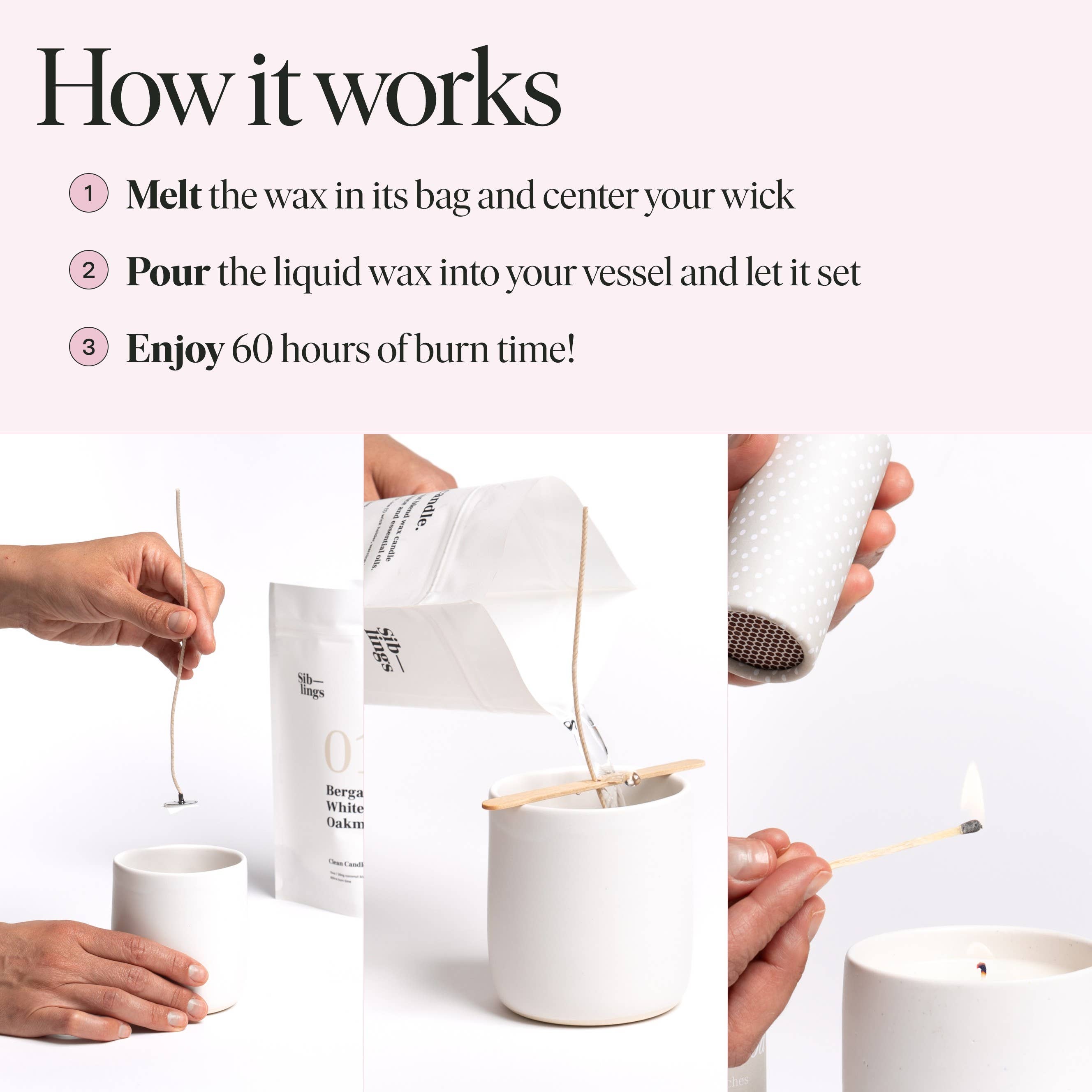 Siblings - Wholesale Jar/Filled Candle - No 07 — Ginger, Pink Grapefruit, Rhubarb, 10 oz5