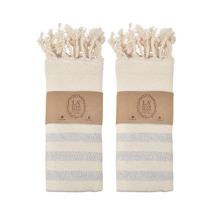 La Hammam - Wholesale Tea Towel - Cavus Zigzag Turkish Cotton Kitchen / Hand Towel 40x18 in4