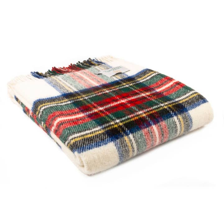 Dress Stewart Tartan Pure New Wool Throw for wholesale by Tweedmill Textiles