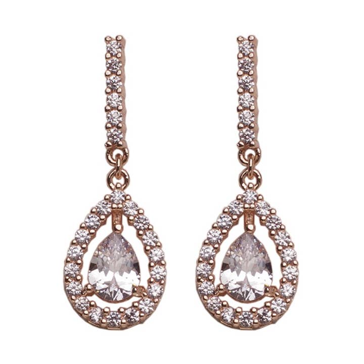 Flormoda - Vendita all'ingrosso Orecchini pendenti - Orecchini in oro rosa Céline0