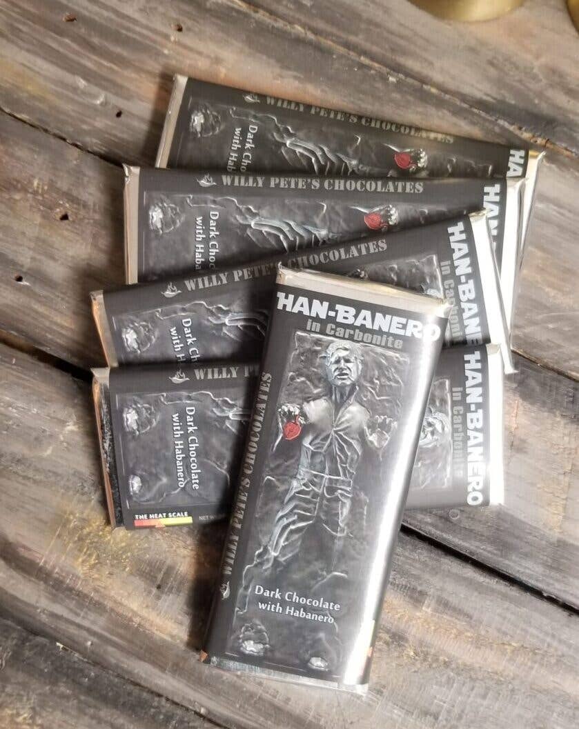 Willy Petes Chocolate Co - Wholesale Chocolate Bar - Han-Banero In Carbonite1
