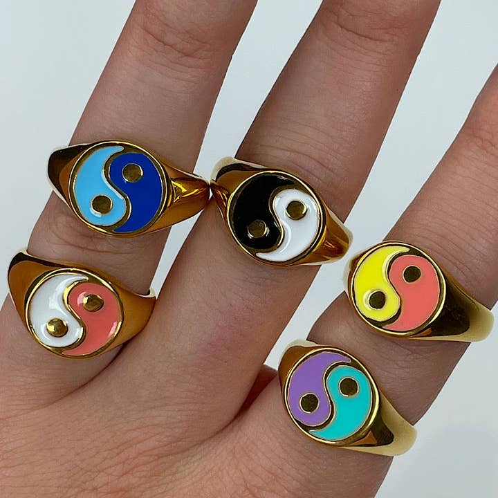 Yin and Yang Ring for wholesale by cutandcropped