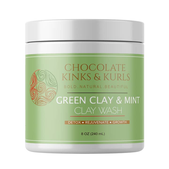 Green Mint Clay Wash for wholesale by Chocolate Kinks & Kurls