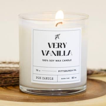 Very Vanilla (small/ 12 oz) for wholesale by PGH Candle