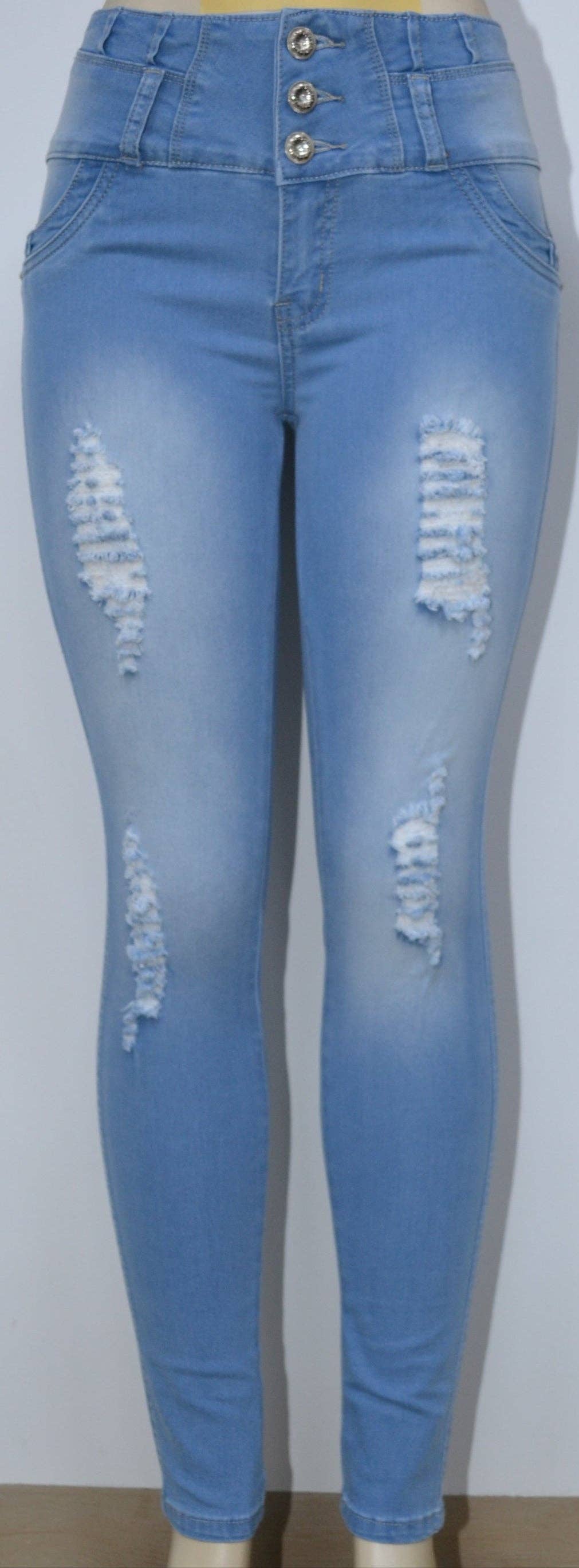 Light Blue USC-F017 Sexy Rhonda Butt Lifter Levante Cola Jeans for wholesale on Faire3