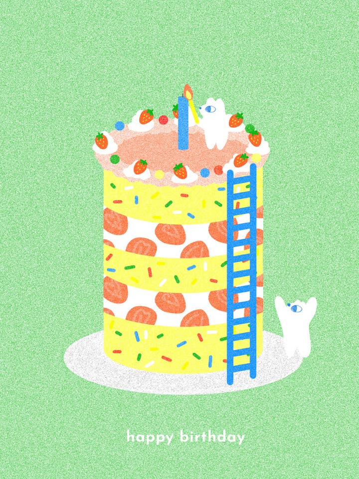 Birthday Candle A6 Birthday Card, Portrait for wholesale by Beth Mazuryk