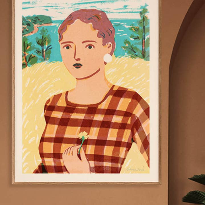 Oceaanportret l Antieke Ingelijste & Gemonteerde Print voor wholesale door Ingrid Press