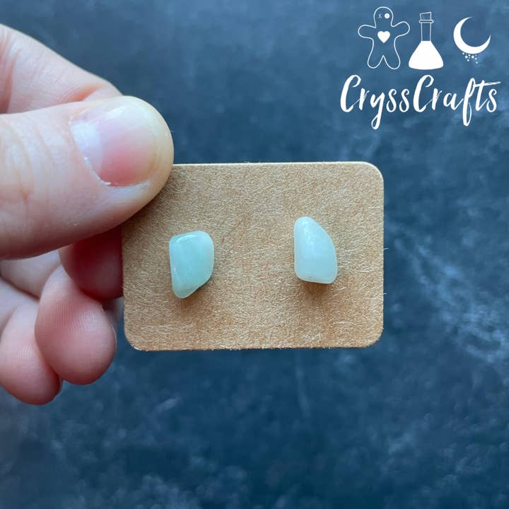 CryssCrafts - Wholesale Stud/post earrings - Natural Stone Chip Stud Earrings11