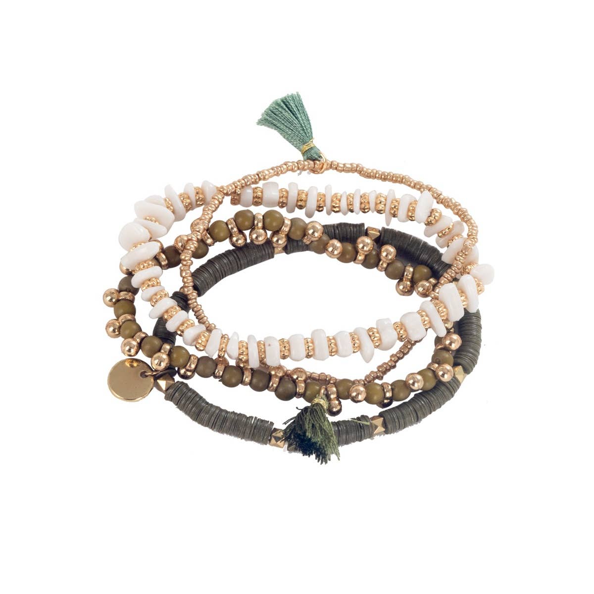 Beige Isla Bonita By Sigris armband i råbomull Tulum 35788 för wholesale på Faire0