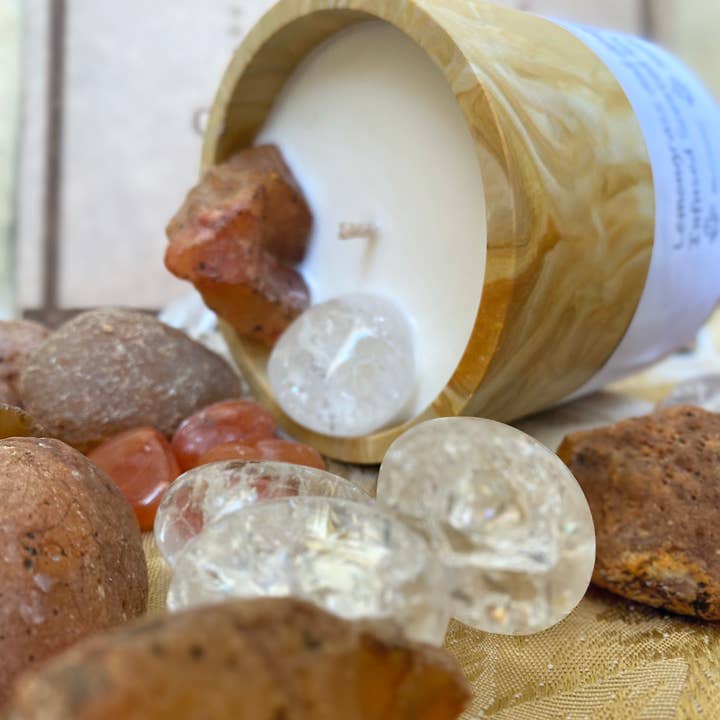 Lit Up, Ireland - Wholesale Jar/Filled Candle - Fire and Ice Soul Candle - Lemongrass and Ginger1