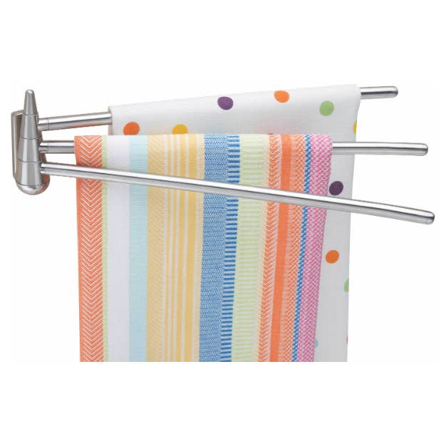 Stainless Steel 3-Arm Towel Bar for wholesale by Better Houseware Corp.