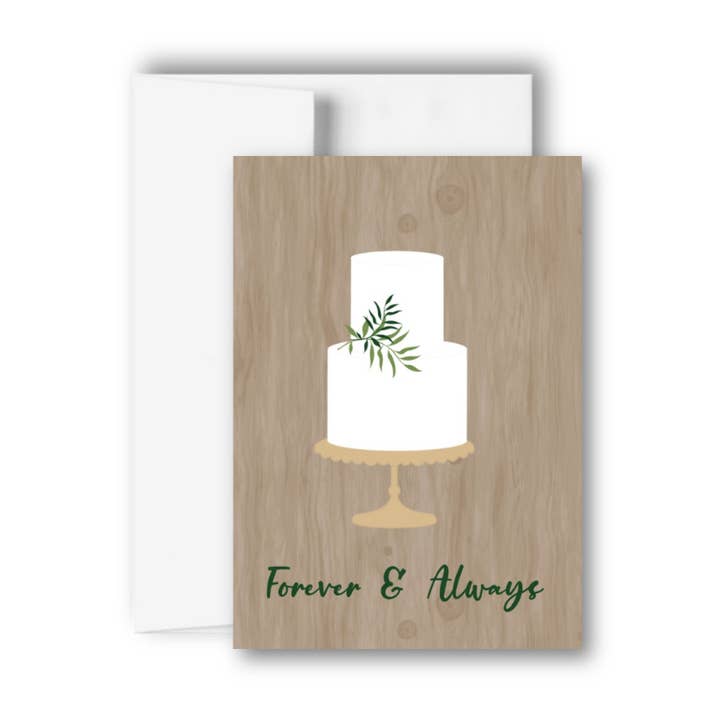 Forever & Always Bröllopsförlovningskort för wholesale av Brandi Creations Design Studio