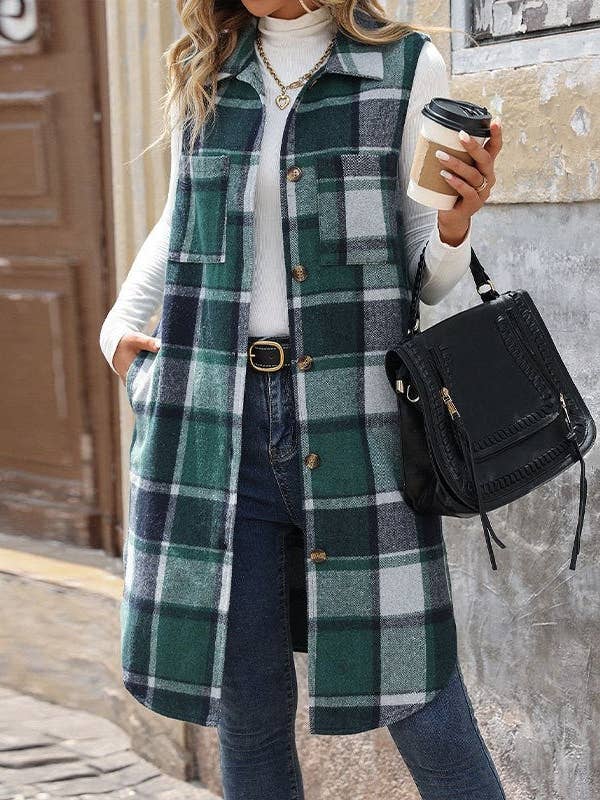 Sleeveless Plaid Vest With Lapel and other Purchase Wholesale white vest. Free Returns & Net 60 Terms on Faire trending on Faire.