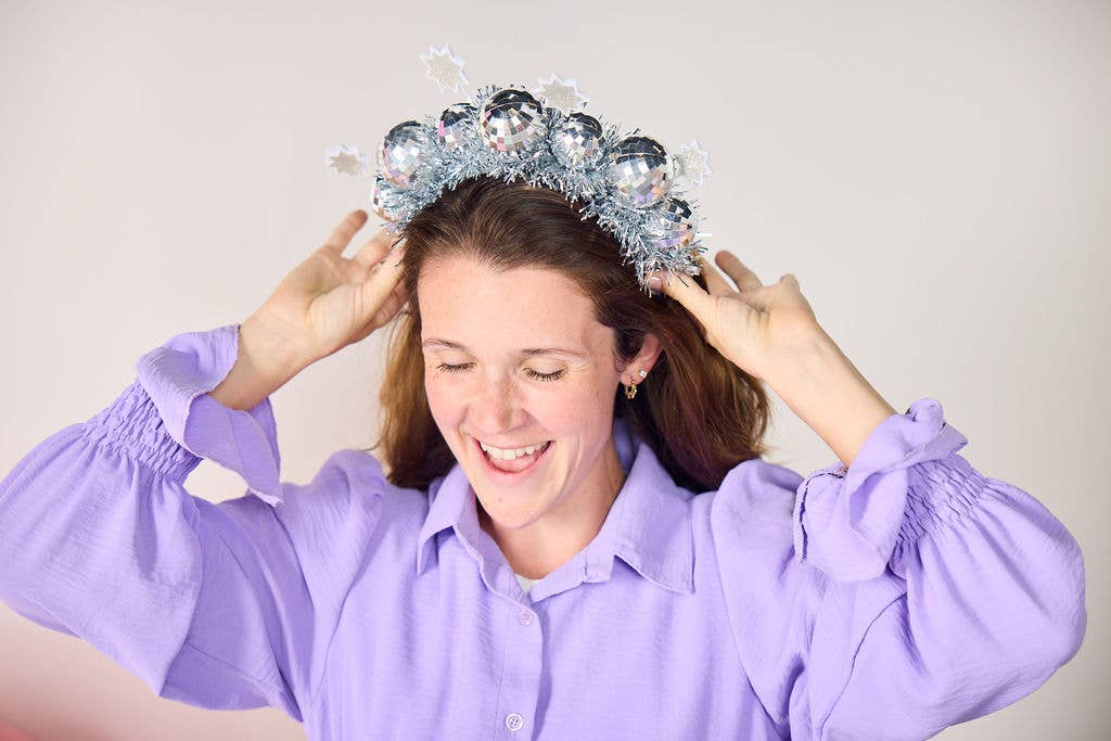 Packed Party - Wholesale Party Hat/Crown - Disco Darling Discoball Novelty Headband2
