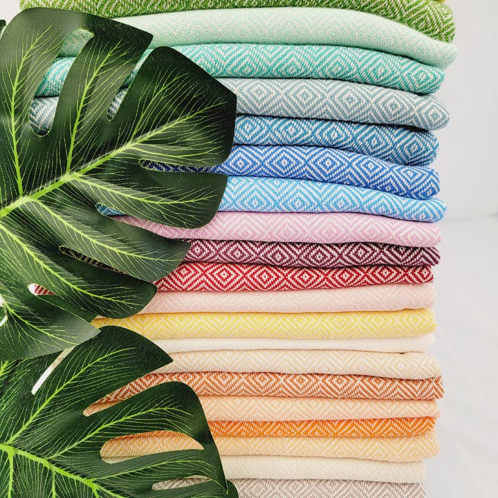 EBRU Home - Wholesale Beach Towel - 10 Sand proof Towel Throw set, Assorted colors DEAL