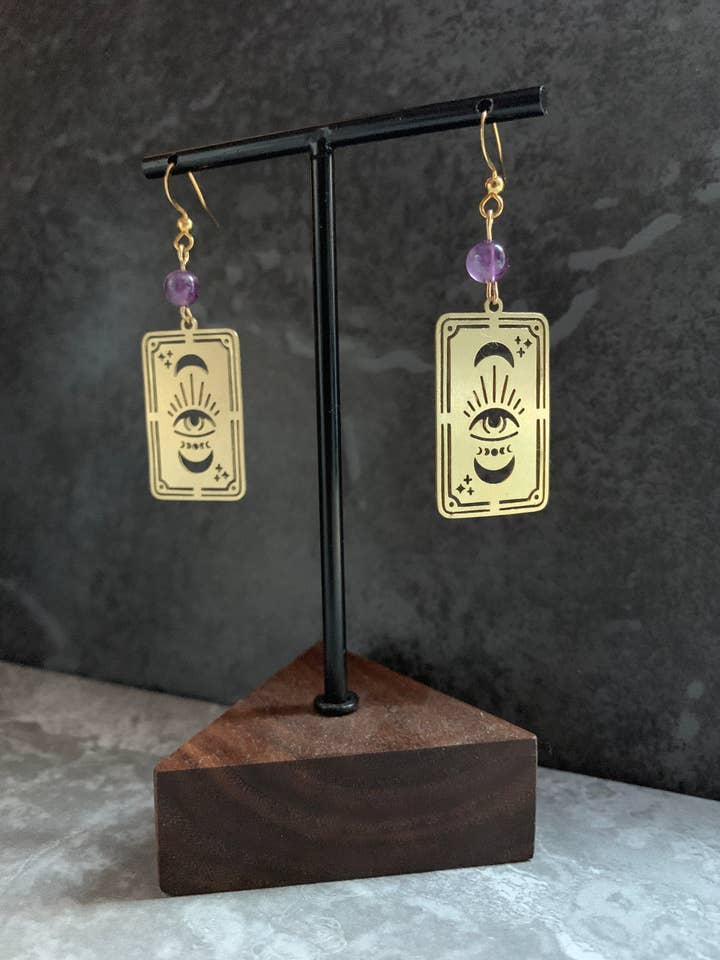 tarot kort øreringe for engroshandel hos of books & hooks