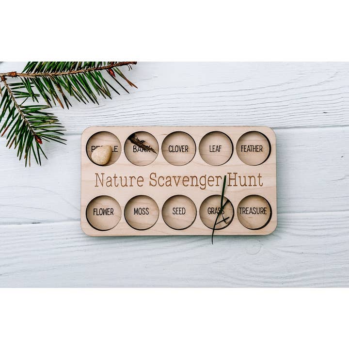 Nature Scavenger Hunt Board, Educational Toy for wholesale by Hudson Valley Makers Co.