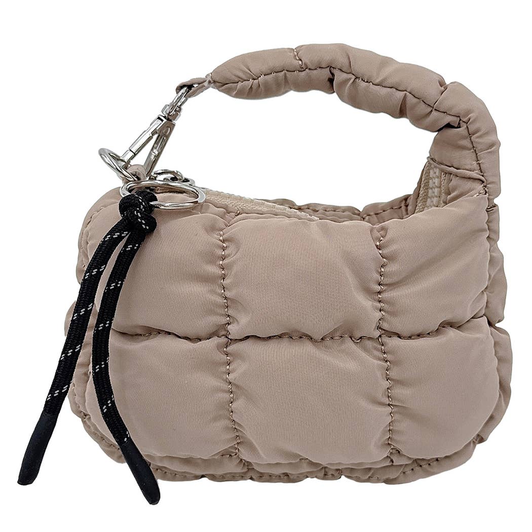 Fashion City – Porta-chaves - Mulher por atacado – Porta-chaves com Bolsa Acolchoada Miniatura1