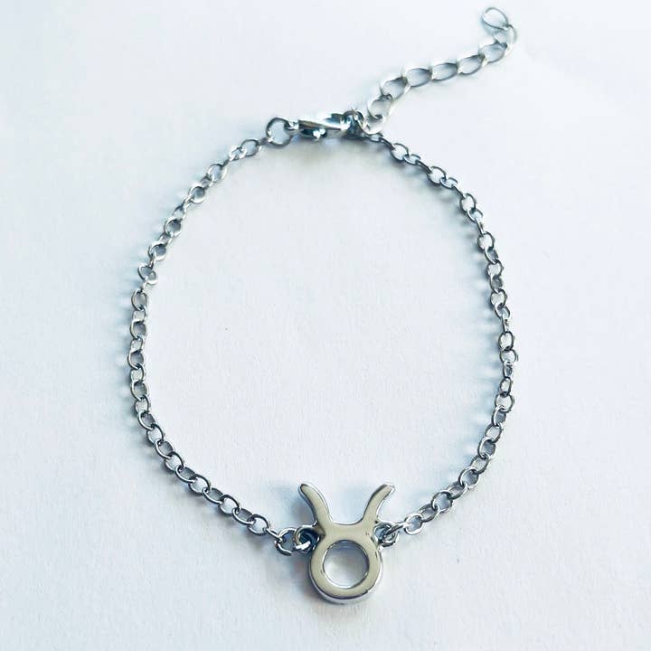 Wunderia – wholesale Berlockarmband – Stjärntecken Oxen Oxen med budskap armband silver