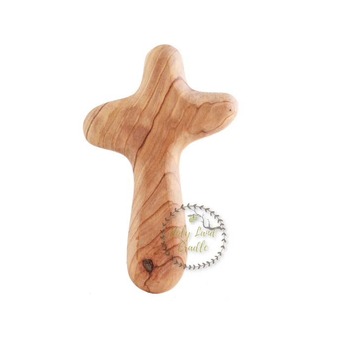 Holy Land Cradle - Wholesale Wall Cross - Olive Wood Holding Cross