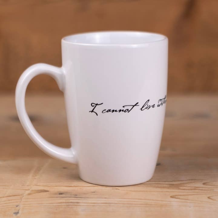 Liberty & Co. - Vente Tasse à café - Mug « Je ne peux pas vivre sans livres » de Thomas Jefferson2