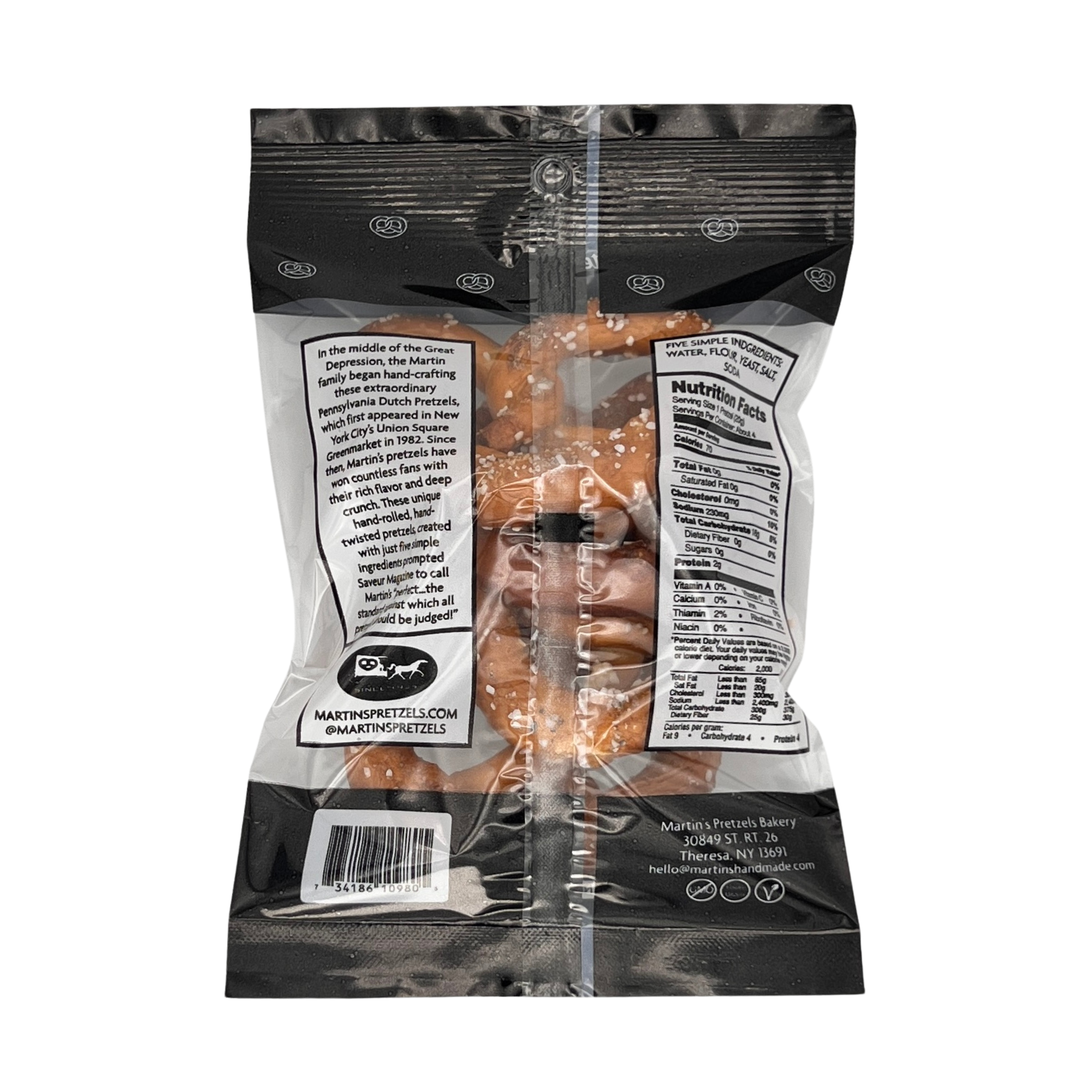 Martins Handmade Pretzels - Wholesale Pretzels - Handmade Sourdough Pretzels, Salted - 2.75 oz Bags11