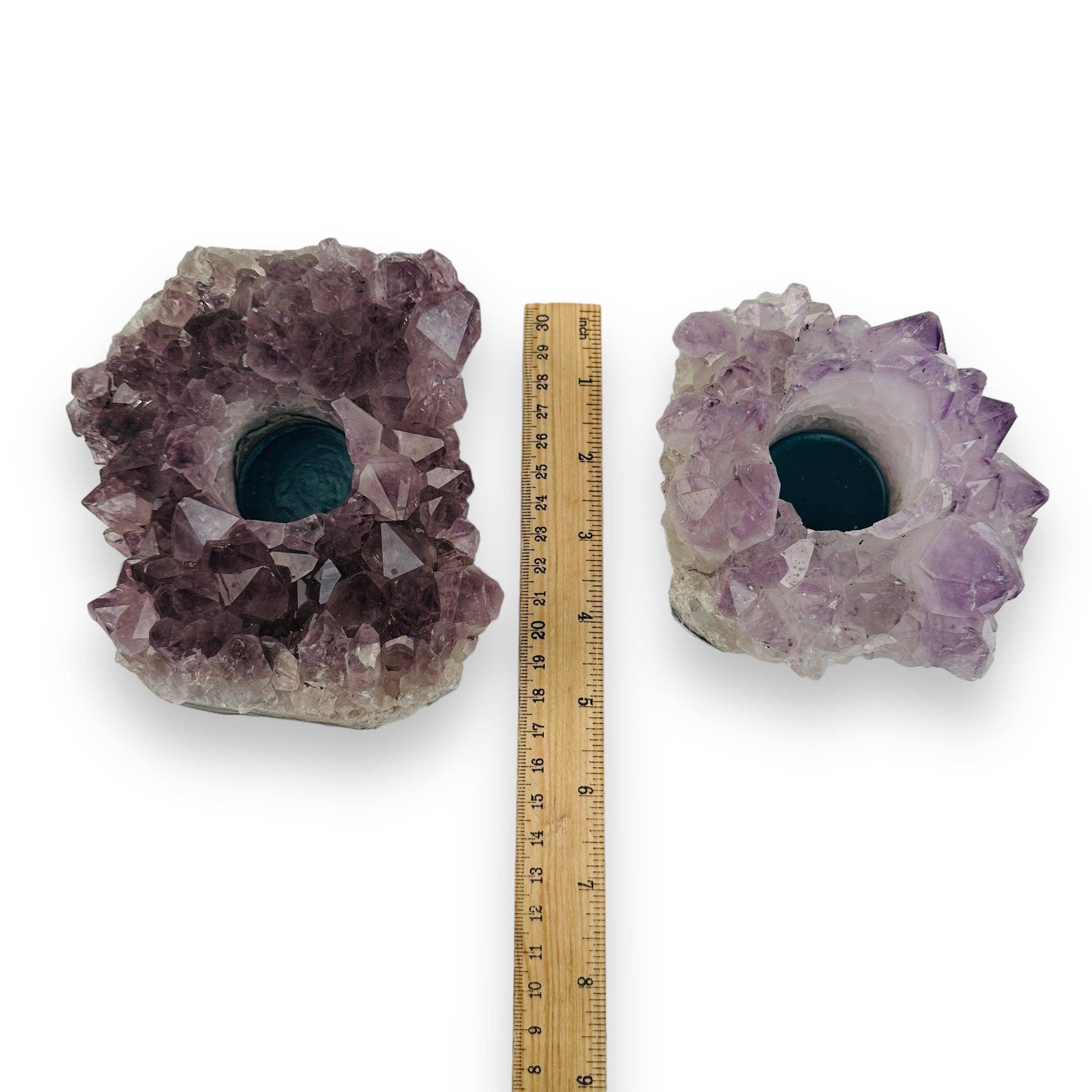 Rock Paradise - Wholesale Candle Holder - Amethyst Crystal Candle Holders - A Grade - (RK2-01)7