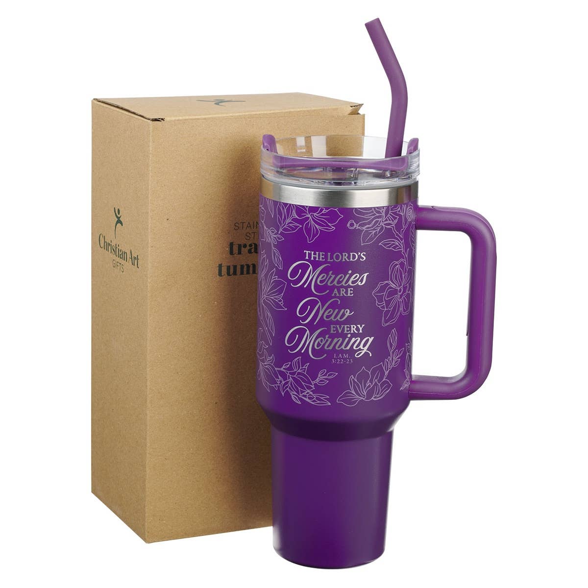 Christian Art Gifts - Wholesale Insulated Mug/Tumbler - Tumbler SS His Mercies are New Lam. 3:22-332