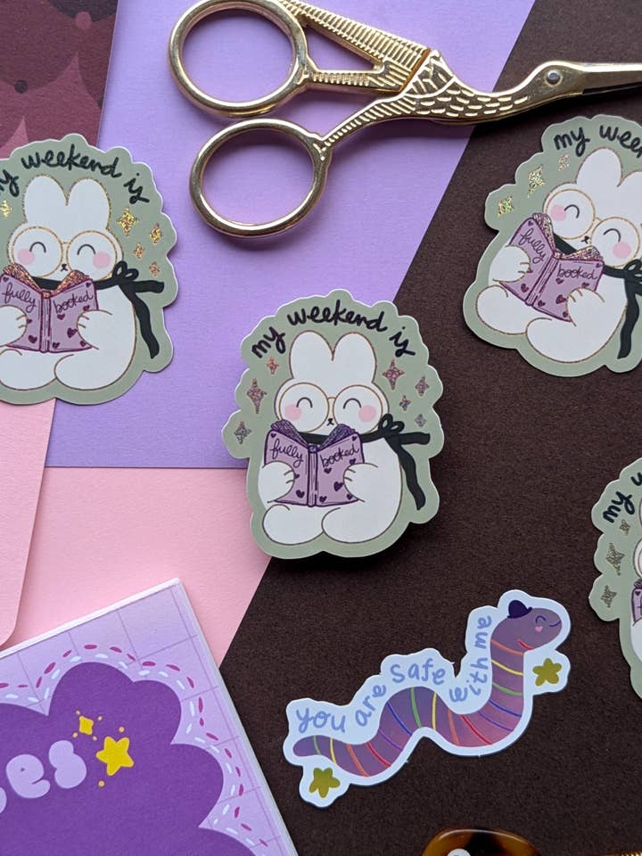 Min helg är fullbokad Klistermärke för wholesale av Studio Kumimi