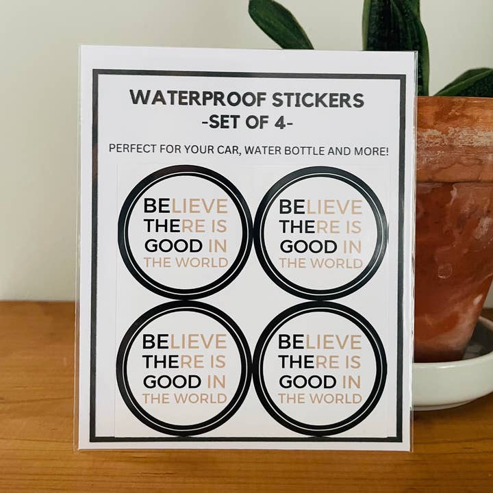 Waterproof Vinyl Sticker Pack for wholesale by Beautifully Made Fair Trade