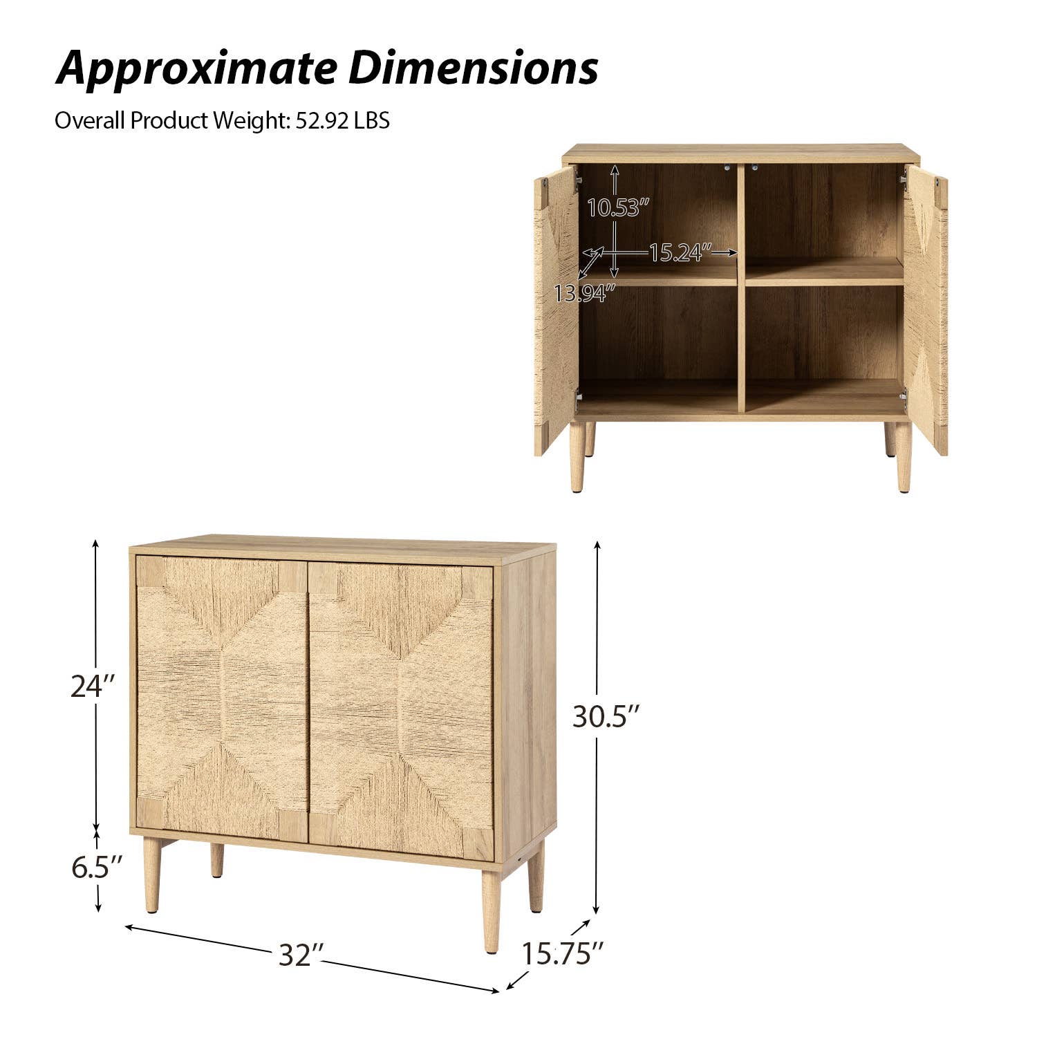 Karat Home - Wholesale Cabinet - Alois 2-Door Accent Cabinet5
