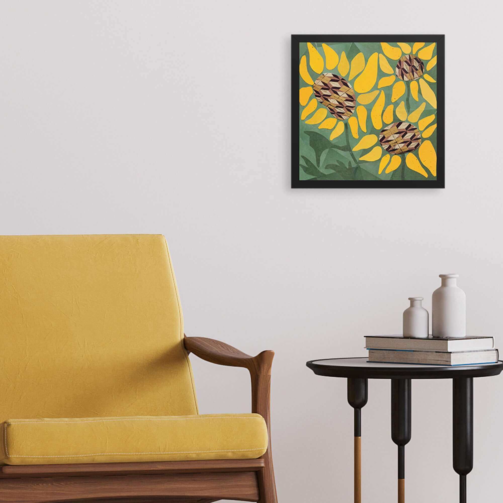 more the merrlier - Wholesale Art Print - Sunflower Collage Art Print3