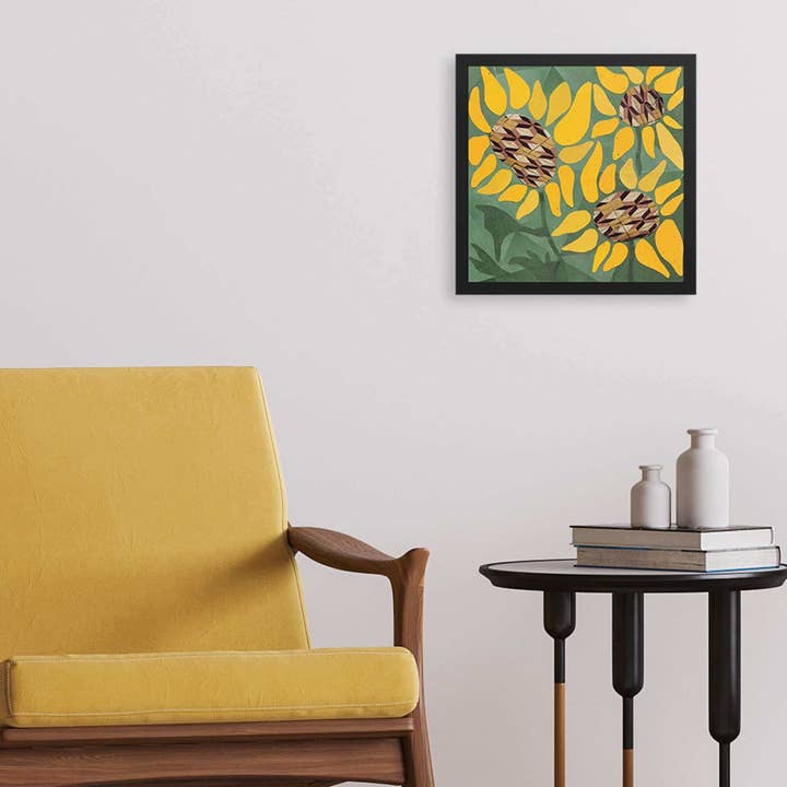more the merrlier - Wholesale Art Print - Sunflower Collage Art Print3