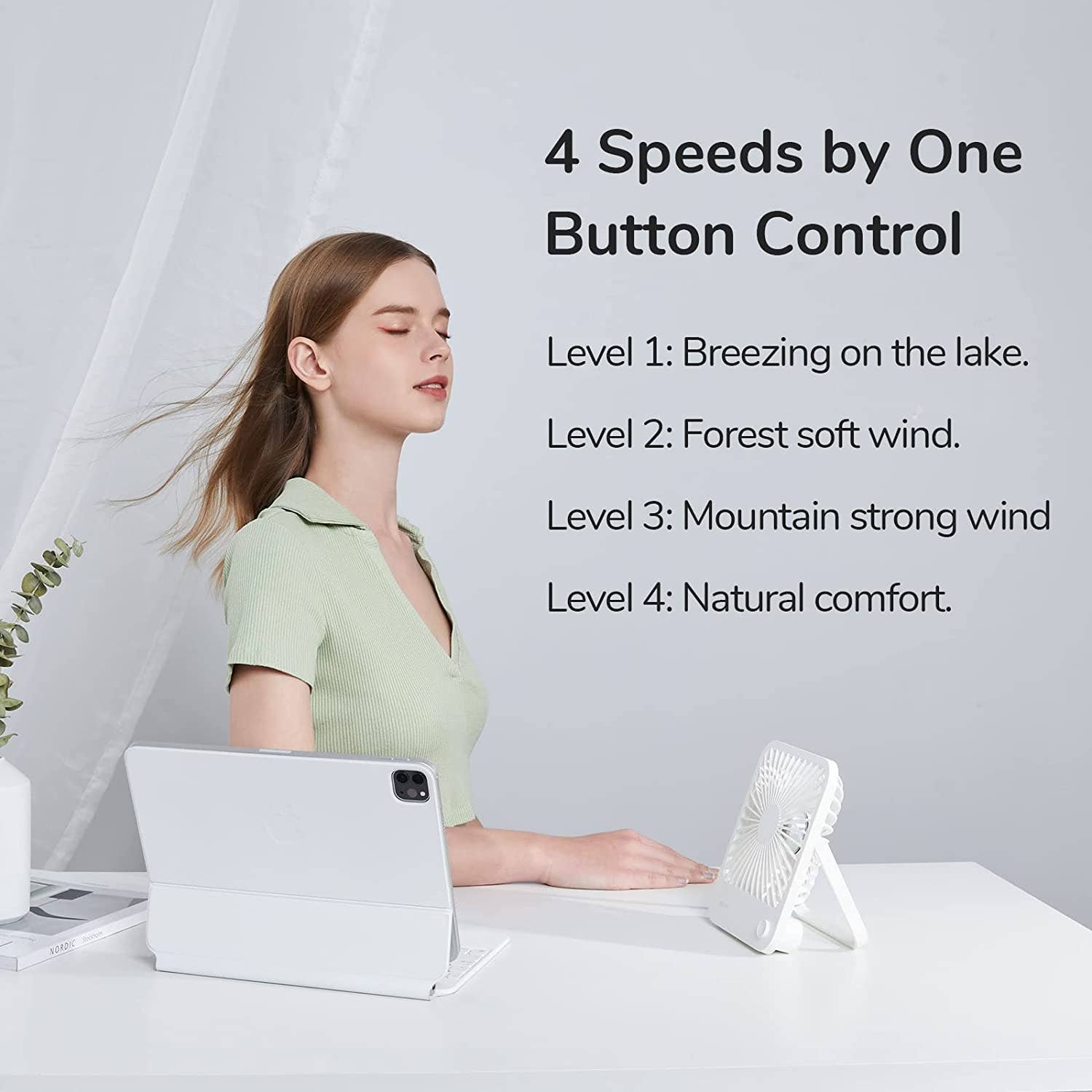 Tech Trendz - Wholesale Handheld Electric Fan - PORTABLE DESK FAN4