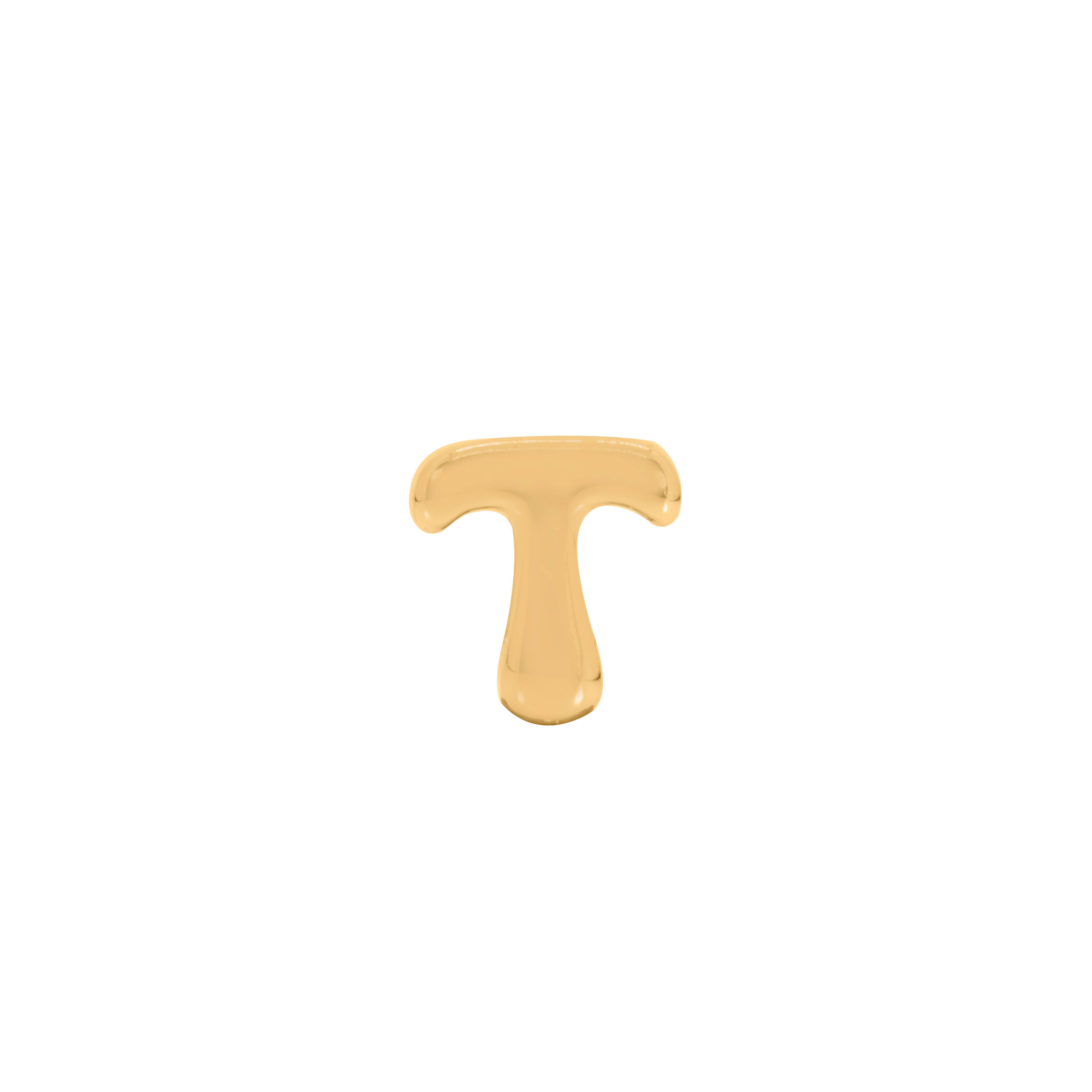 Maya J - Vente Breloques/médailles personnalisées - Pendentif Initiale Mini Bulle Plaqué Or 8mm - Unité / Recharge19