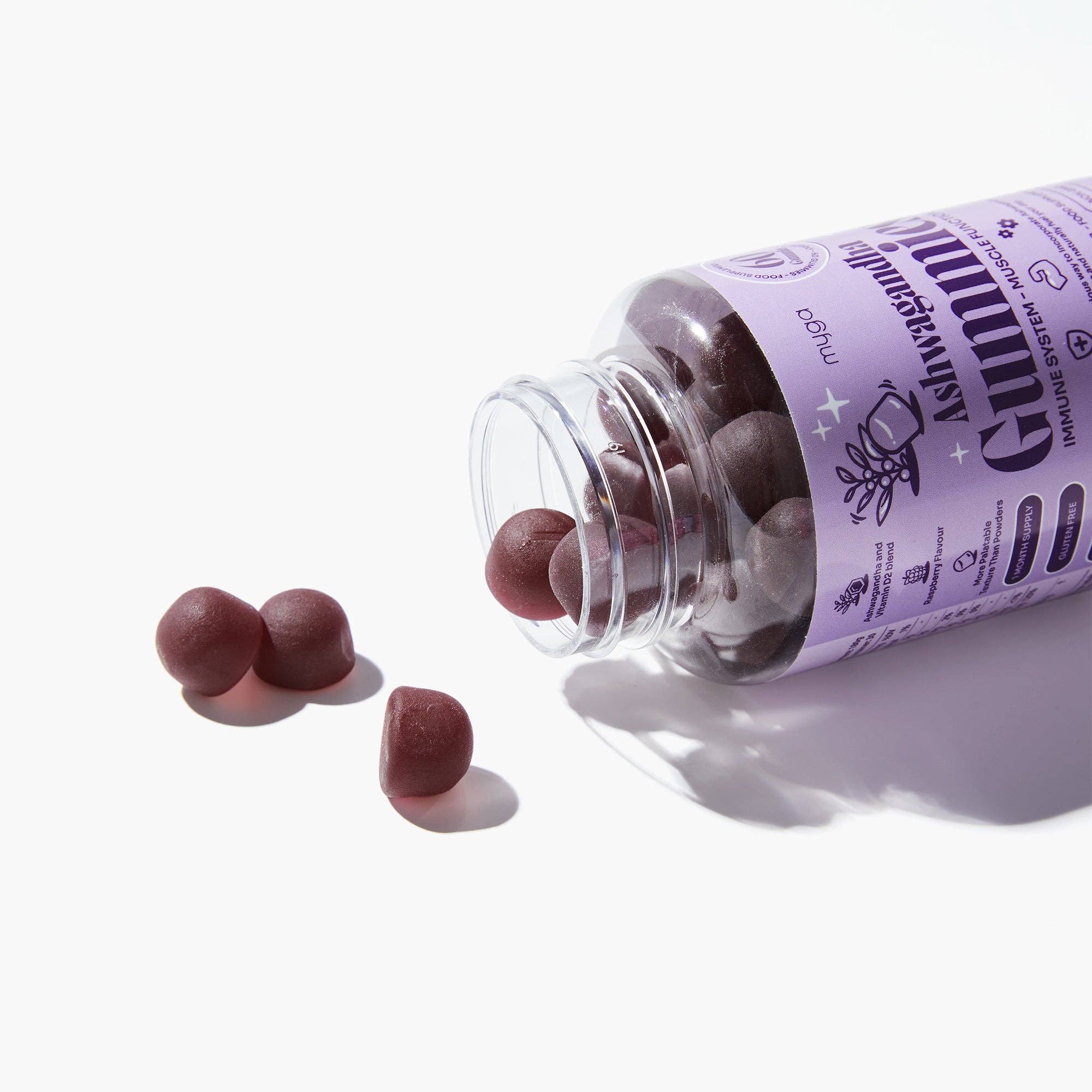 Myga – Großhandel Nahrungsergänzungsmittel/Vitamin zum Einnehmen – Myga Ashwagandha-Gummibärchen – Veganer Himbeer-Wellness-Boost7