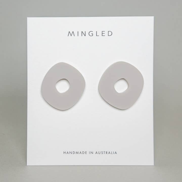 Nimbus MIDI Studs - Ivory Beige for wholesale by Mingled