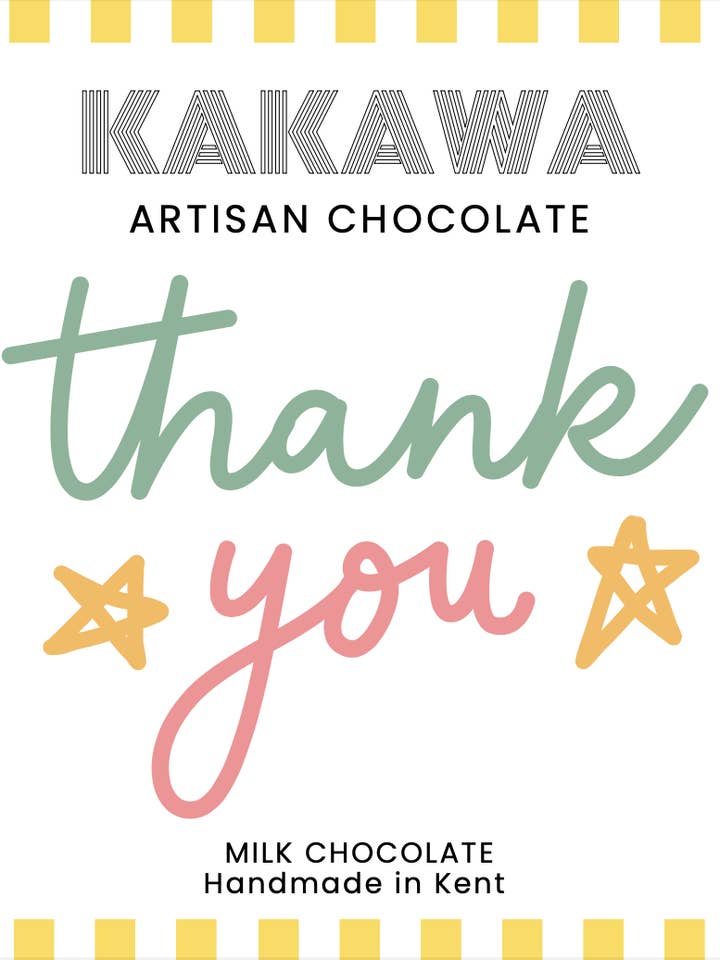 Thank You - Build your own mini bloc box for wholesale by Kakawa Artisan Chocolate & Co Ltd