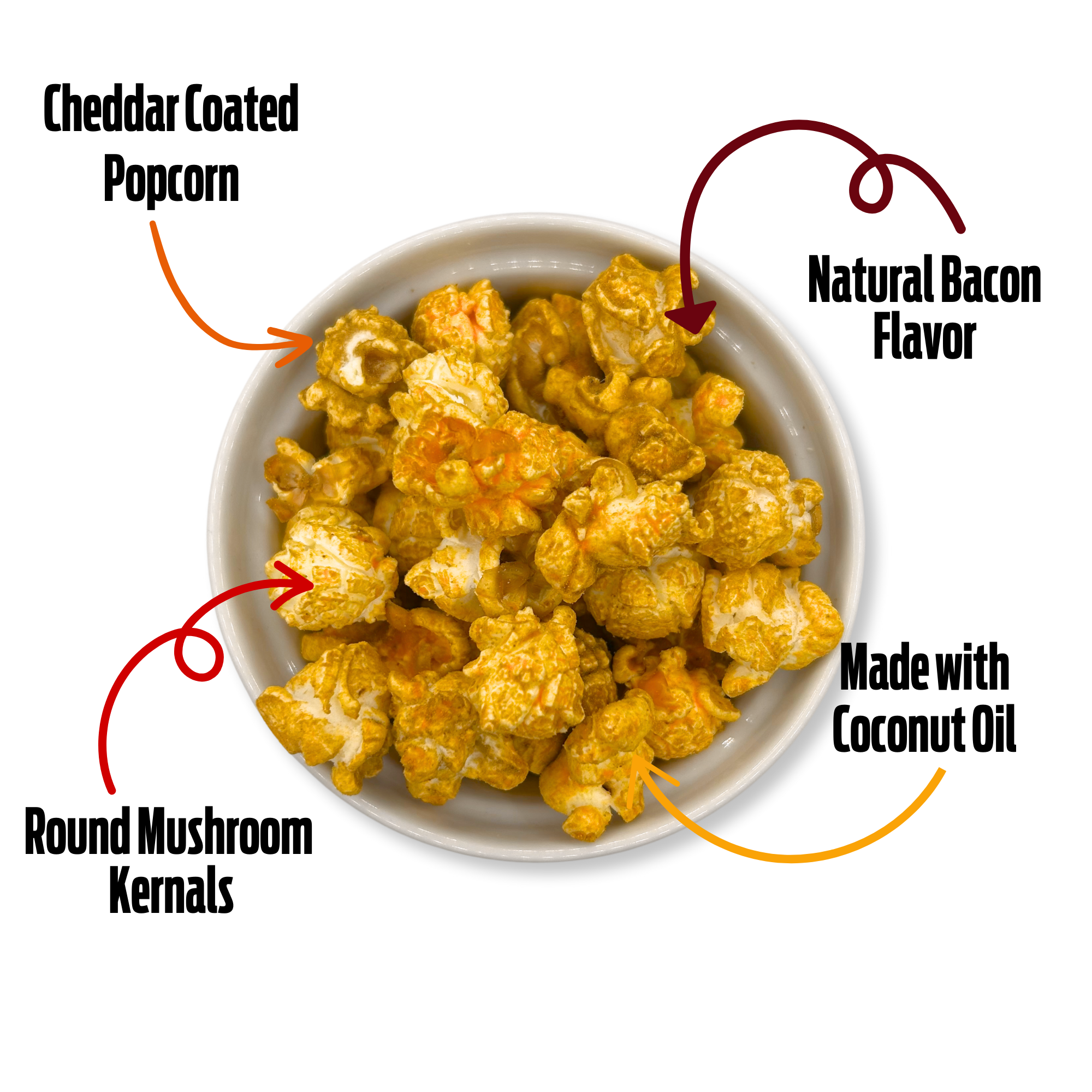 Bigfoot Popcorn - Wholesale Popcorn - Bacon Cheddar Gourmet Popcorn2