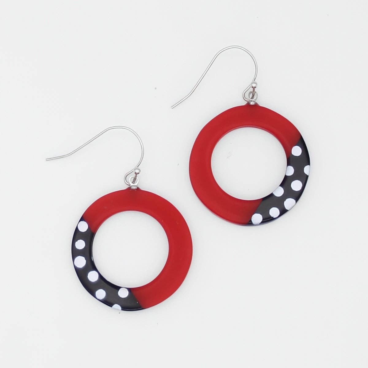 Sylca Designs - Wholesale Dangle Earrings - Red Inez Earrings3