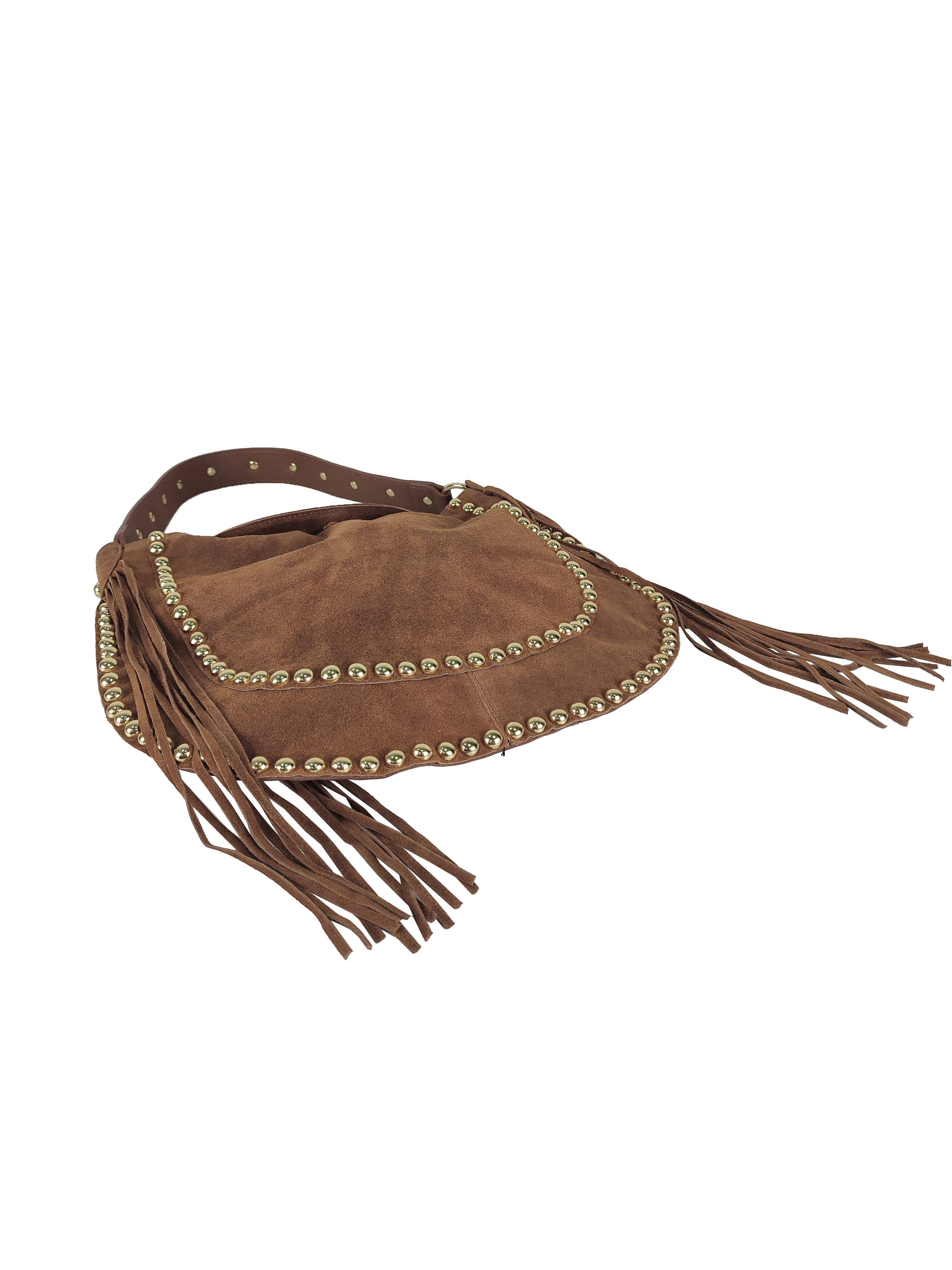 Florence Leather – Engroshandel Skuldertaske – til kvinder – Skuldertaske i ruskind med frynser7