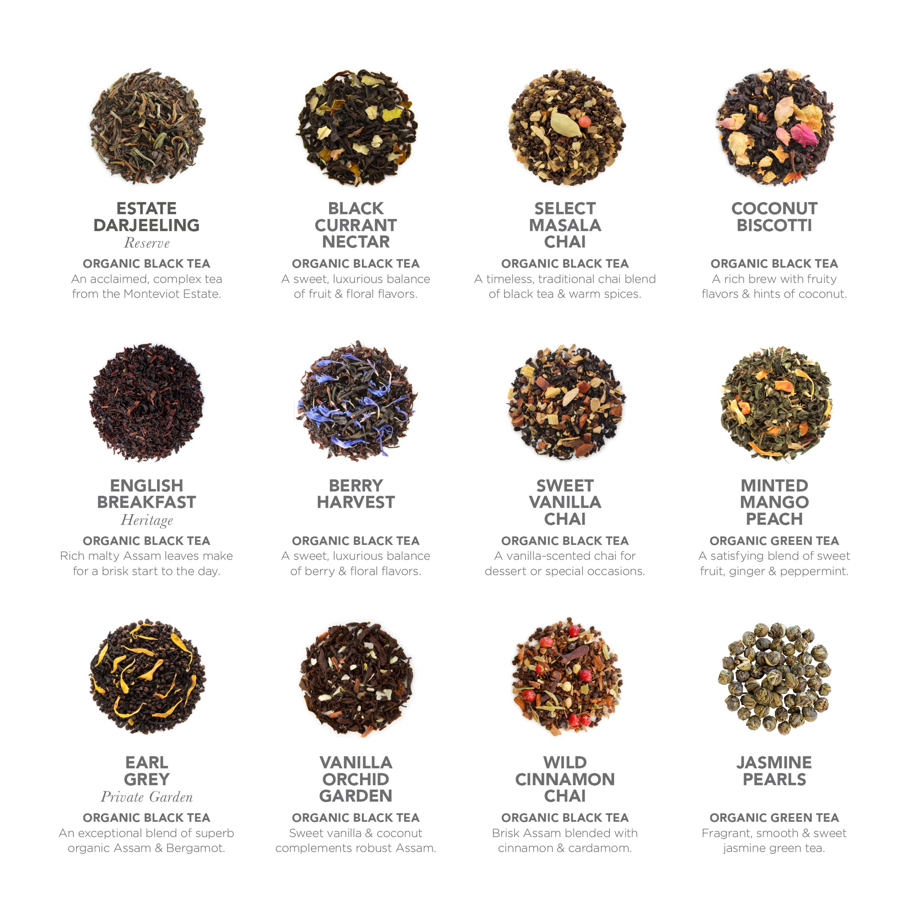 Teabloom - Wholesale Health/Detox Tea - Teabloom World Pyramid Tea Collection, 24 Organic Teas2