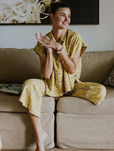 Wings Hawaii – Engroshandel Bukser - Dame – Pau Hana Bukser - Quiltet Ulu - Morgenfrue1