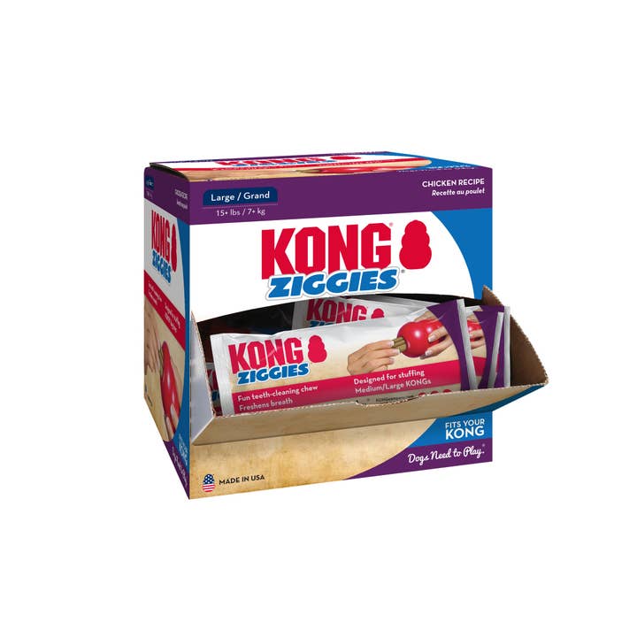 Pet Palette Distribution - Wholesale Pet Treats - Dog - KONG® Ziggies Cube Large