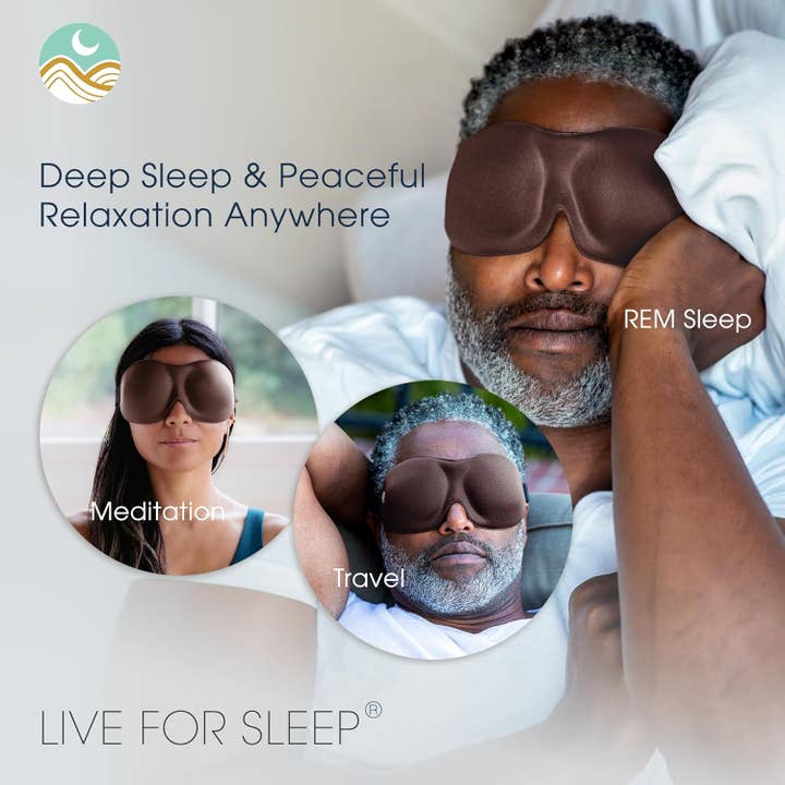 Nidra Goods – wholesale Sleep/eye mask – Nidra Deep Rest Sleep Mask: Brown - Standard