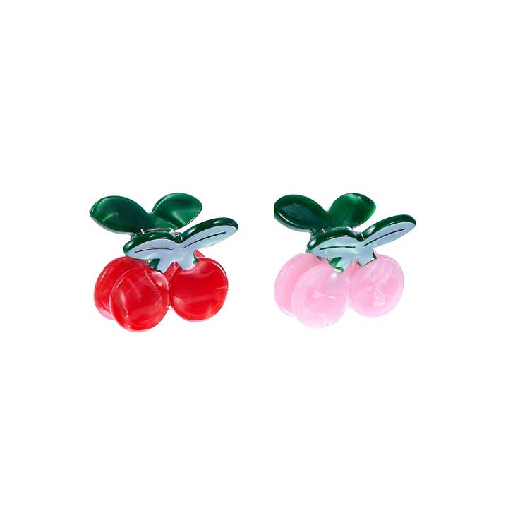 Lot de 2 pinces à cheveux Cerises Sucrées pour la vente par Rockahula Kids