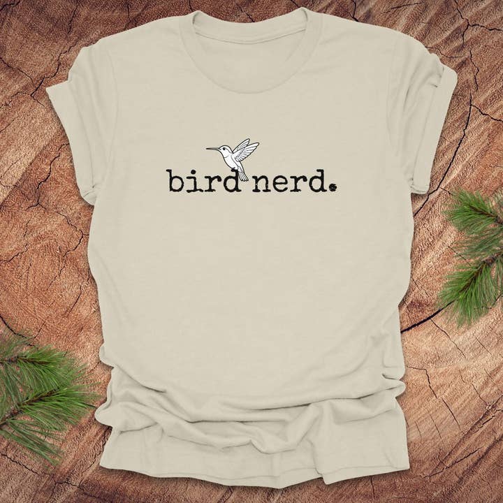 Wandering Owl Adventure Co. - Wholesale Screen Printed T-Shirt - Unisex - Simply A Bird Nerd Tee3