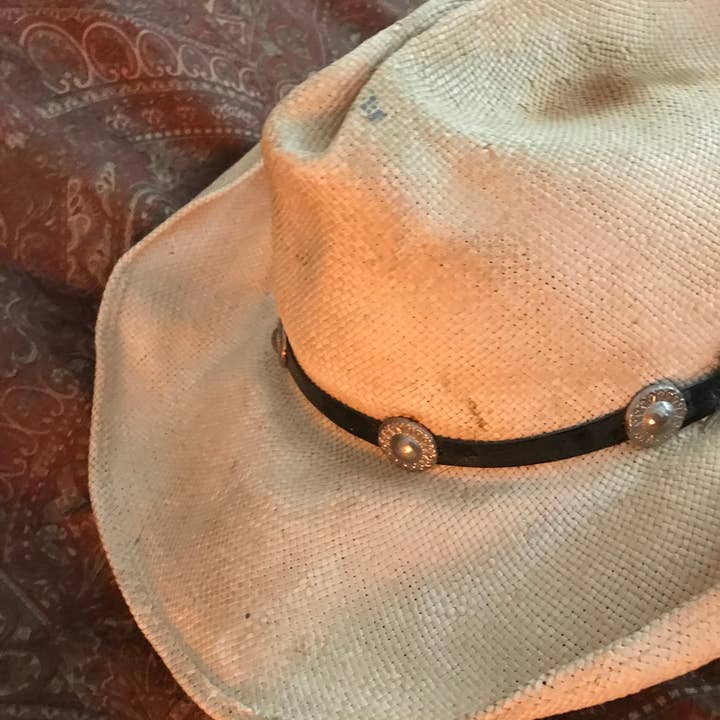 Hip Vintage Hats & More – wholesale Cowboy Hat – Women’s – Hip Vintage Distressed Cowboy Hat w/ Silver Concho Hatband7