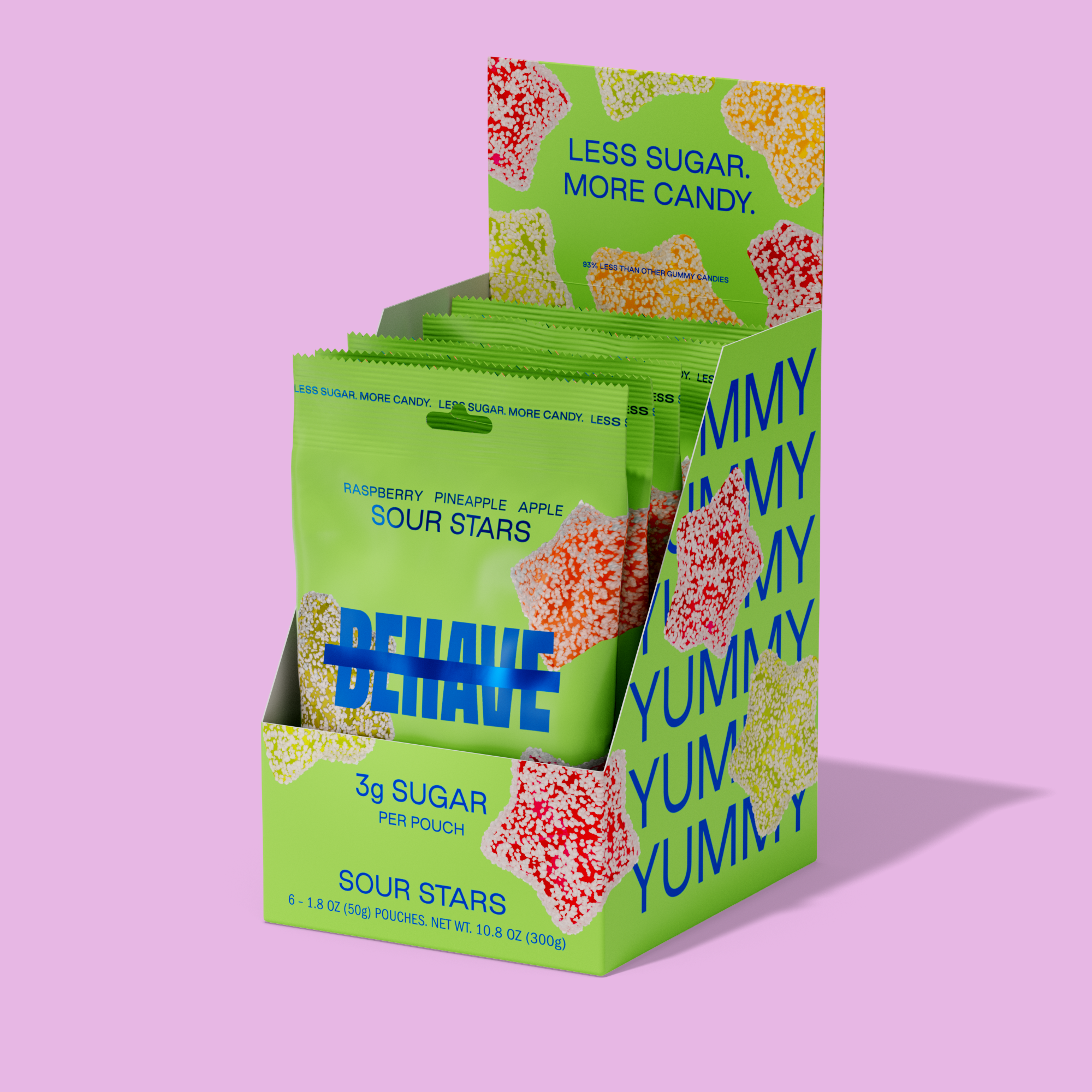 BEHAVE - Wholesale Gummy - Sour Stars1